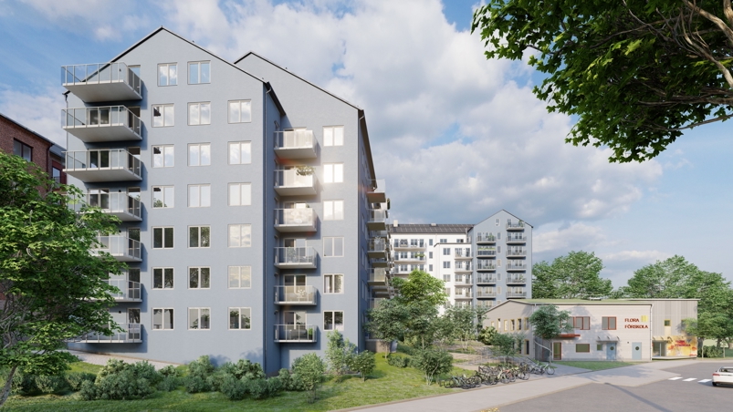 Niam slutför förvärvet av Projekt Flora från JM i Järfälla, Stockholm Image